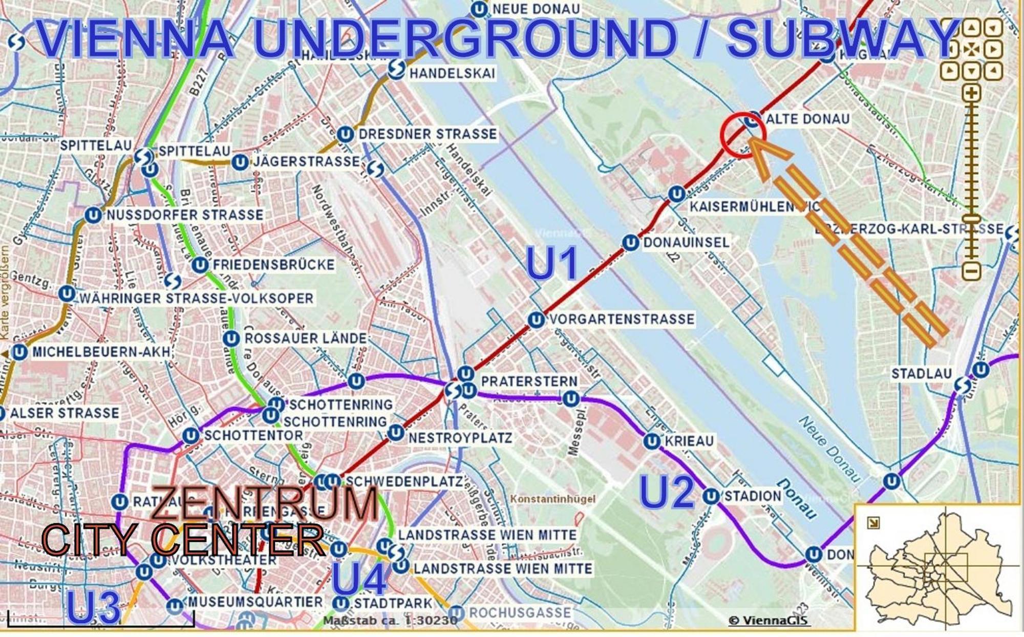 Yuki'S Place - Un-Vic, Danube Beach And Subway Near To Downtown Wien Eksteriør billede